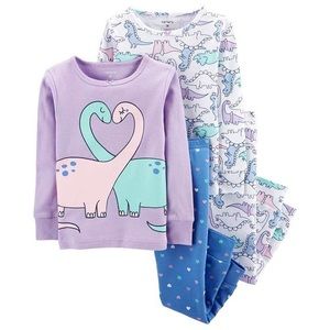 Carter’s Baby Girl Dinosaur Long Sleeve Pajama Set